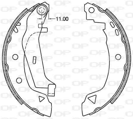 OPEN PARTS Jarrukenkäsarja BSA2098.00